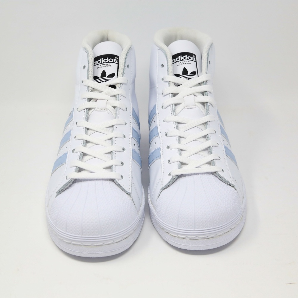 adidas Pro Model Shell Toe White Blue BW1341 Retro - Picture 2 of 7